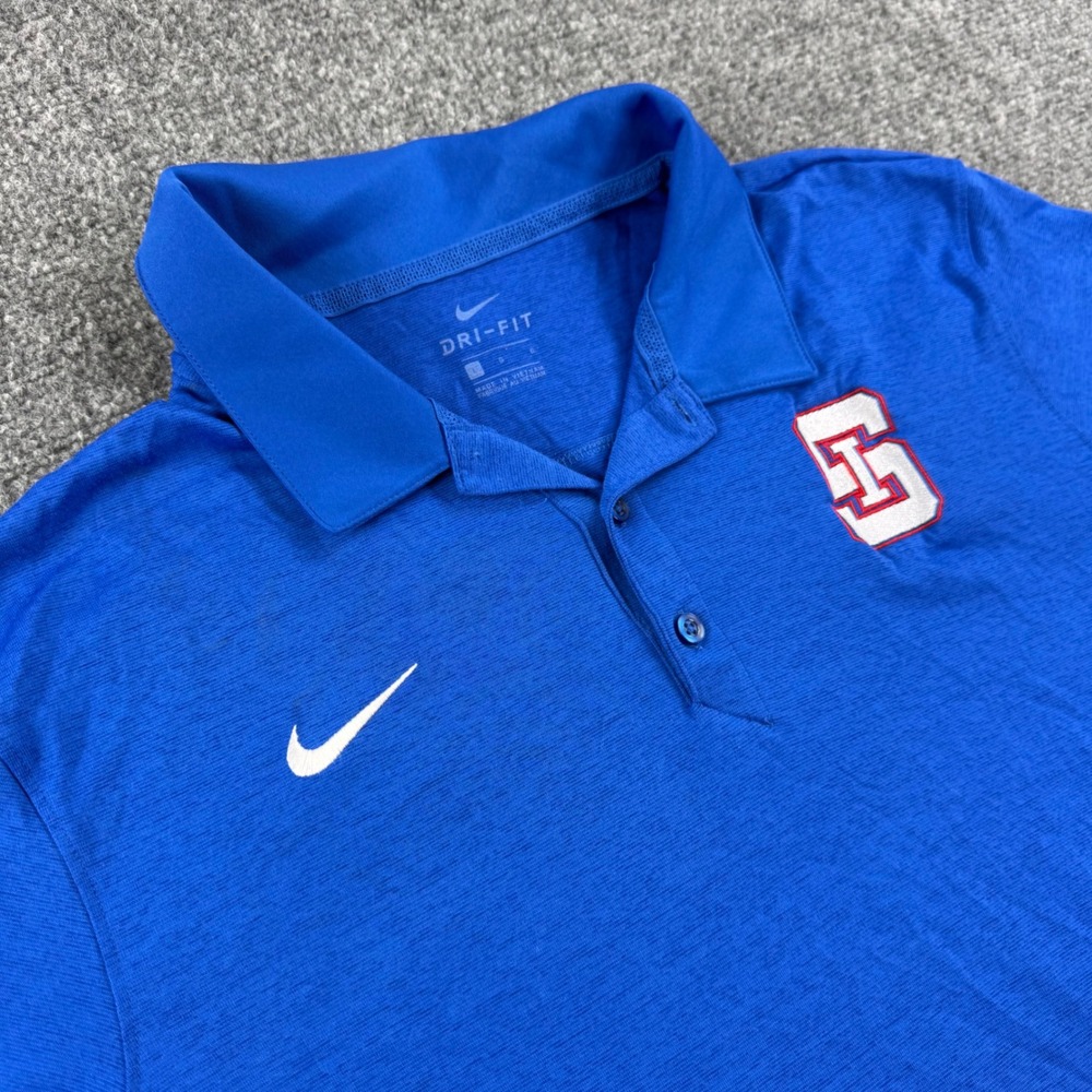 Nike Dri-FIT SI Polo Shirt Large Blue CD7068-493 Short Sleeve Mens